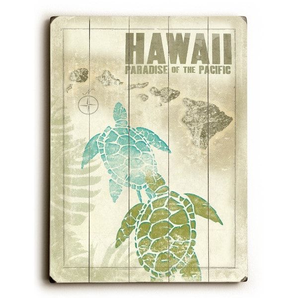Hawaiian Turtle – Wall Decorwade Koniakowsky Pertaining To Current Hawaii Wall Art (View 13 of 20)