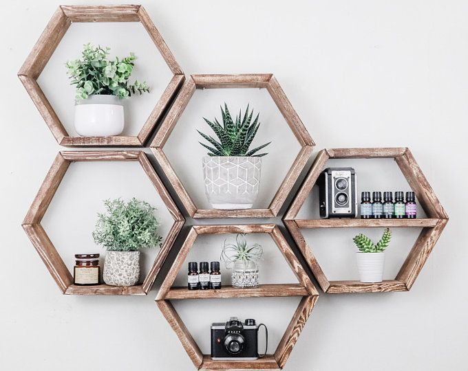 Hexagon Shelves | Honeycomb Shelf | Floating Hexagon Shelf Within Most Recent Hexagons Wall Art (View 16 of 20)