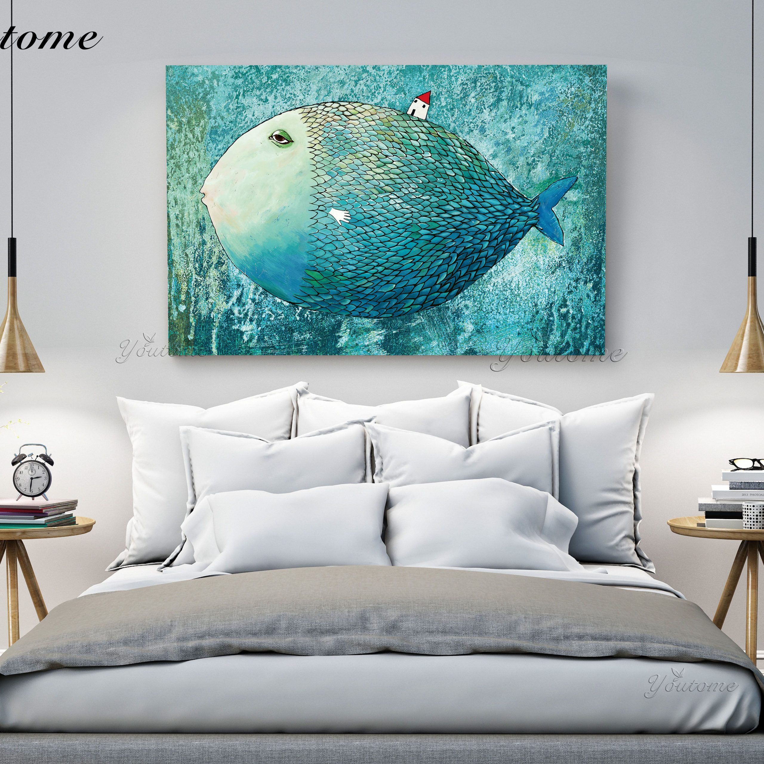 Japan Paintings Kawaii Fish Painting Wall Art Prints With Regard To Most Popular Children Framed Art Prints (View 14 of 20)