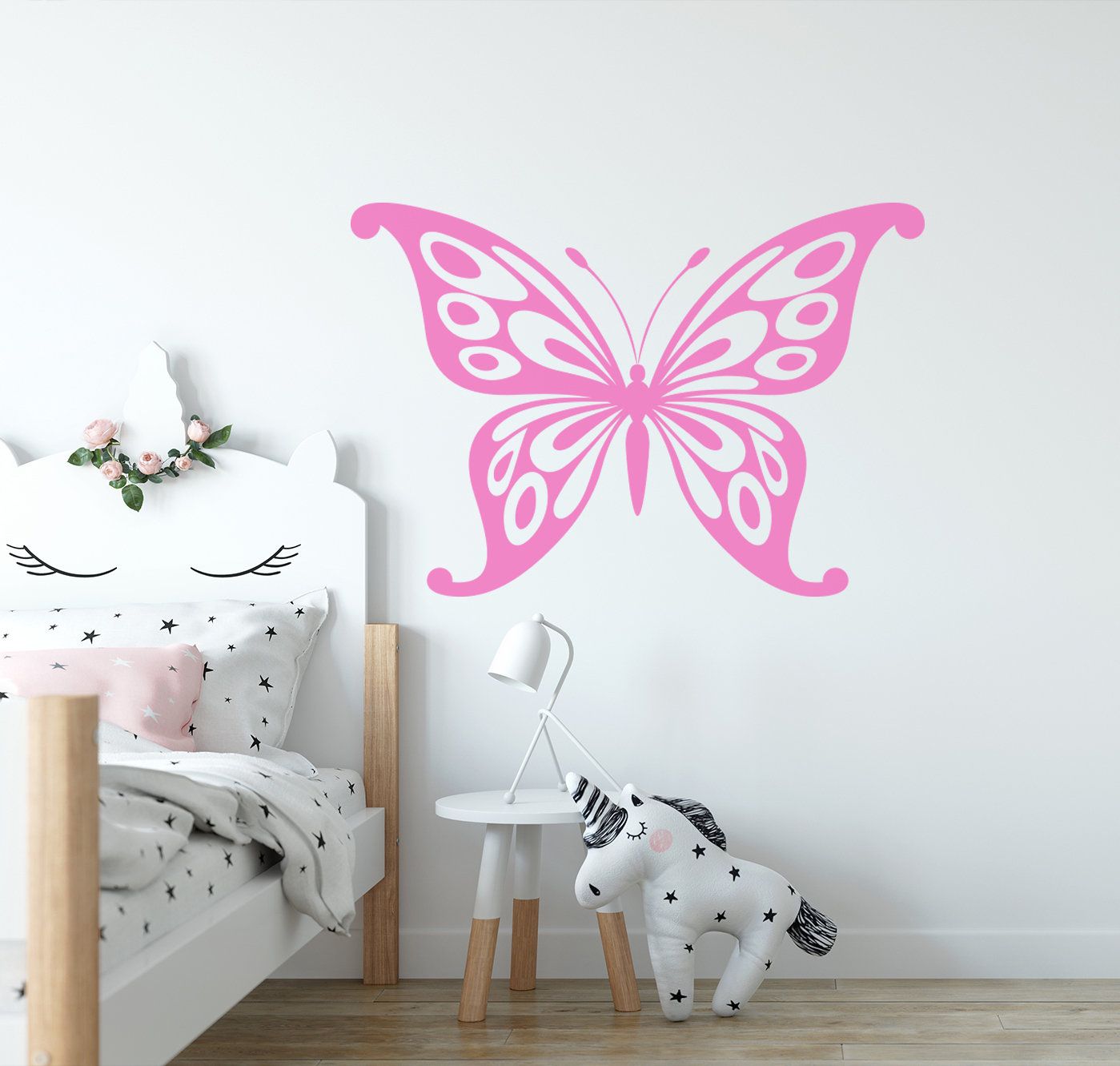 Large Butterfly Wall Decal | Wall Stickers Ireland | Home With Recent Stripes Wall Art (View 14 of 20)