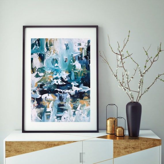 Large Framed Art Abstract Print Wall Art Large Wall Art In Most Up To Date Modern Framed Art Prints (View 10 of 20)
