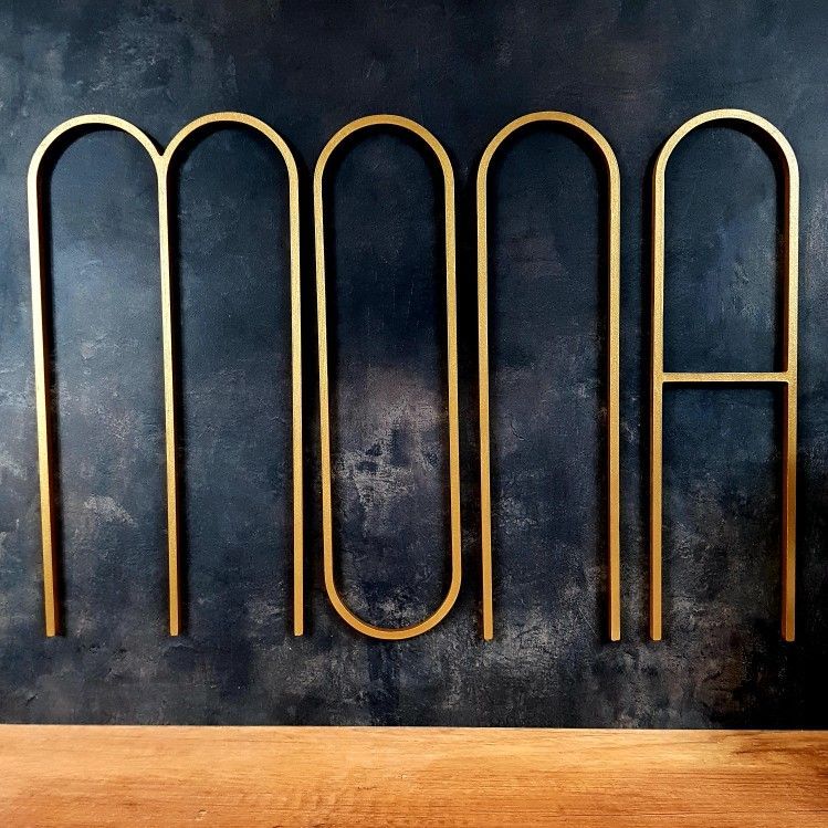 Large Wooden Letters For Wall Mid Century Modern Decor With Regard To Most Recently Released Elegant Wood Wall Art (View 14 of 20)