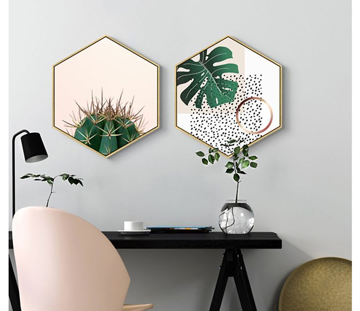 Mumuuu – Hexagon Canvas Wall Art | Canvas Gallery Wall Within Recent Hexagons Wall Art (View 19 of 20)