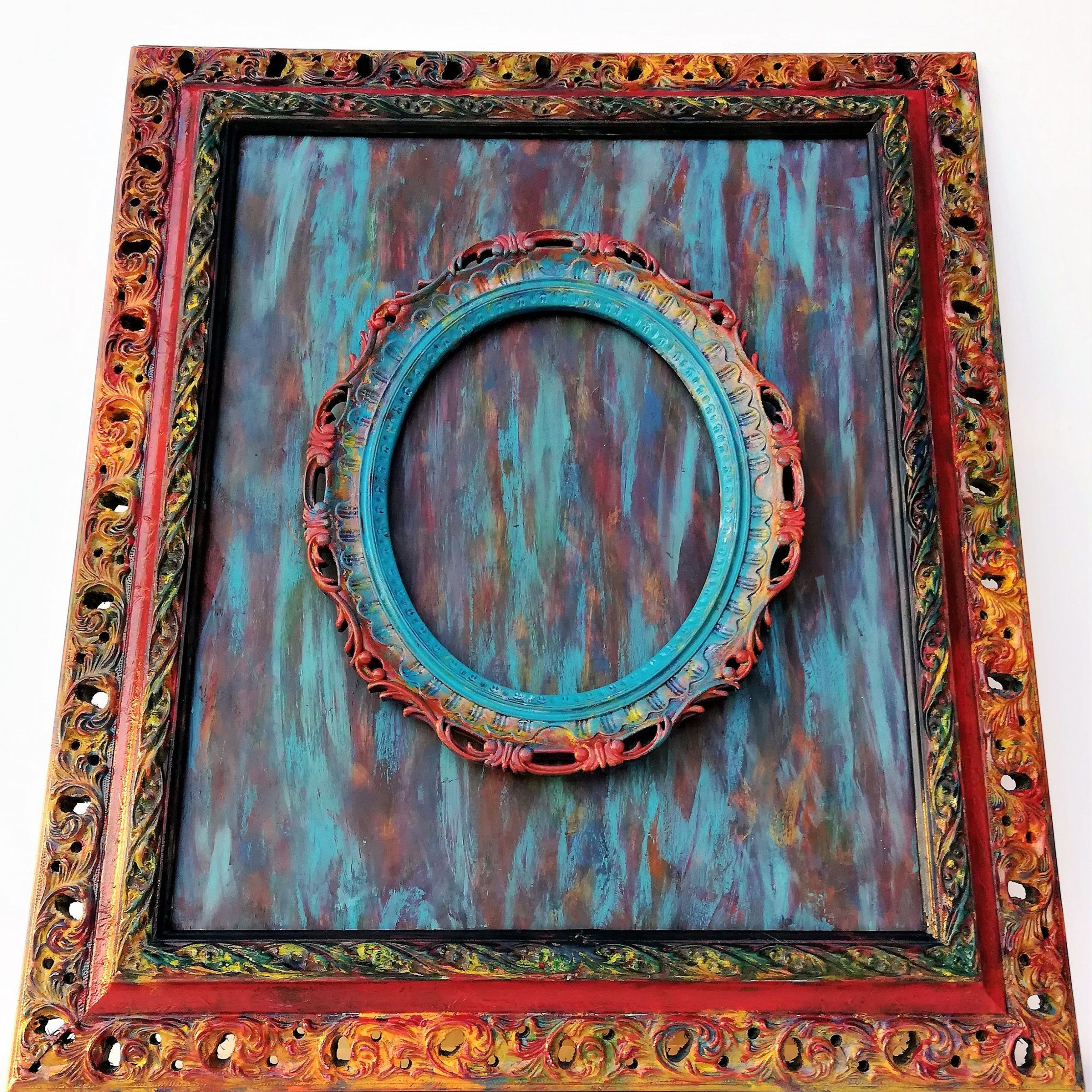 Ornate Style Wall Frame, Wall Hanging, Vintage Decor, Wall Regarding Most Recent Elegant Wood Wall Art (View 16 of 20)