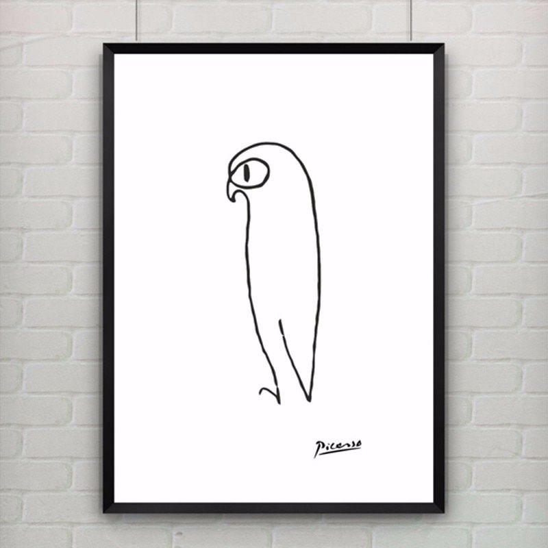Pablo Picasso The Penguin Print Canvas Abstract Animals Inside Most Recently Released Minimalism Framed Art Prints (View 9 of 20)