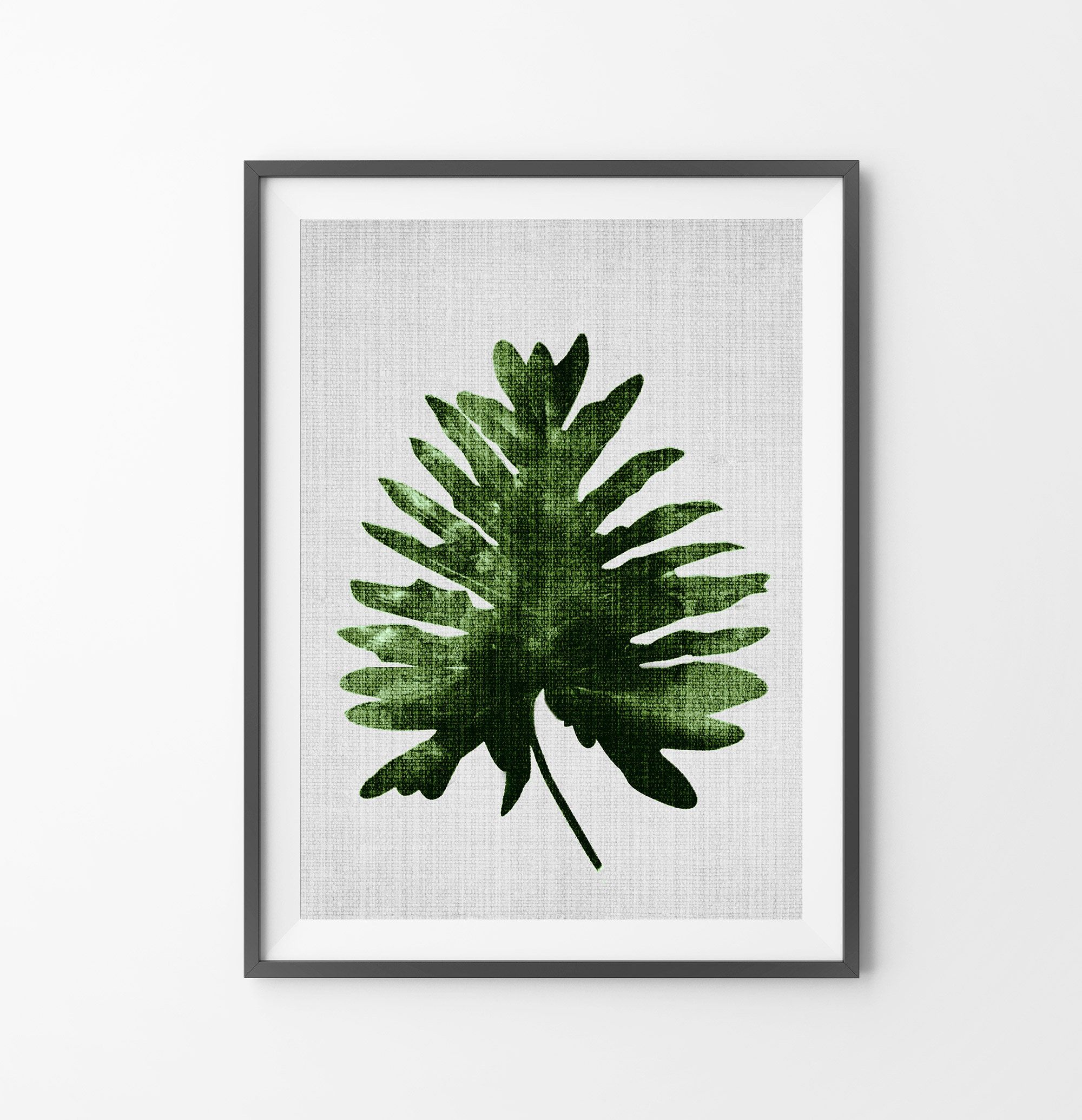 Palm Leaf Print, Botanical Wall Art Decor, Digital Pertaining To Best And Newest Palm Leaves Wall Art (View 11 of 20)