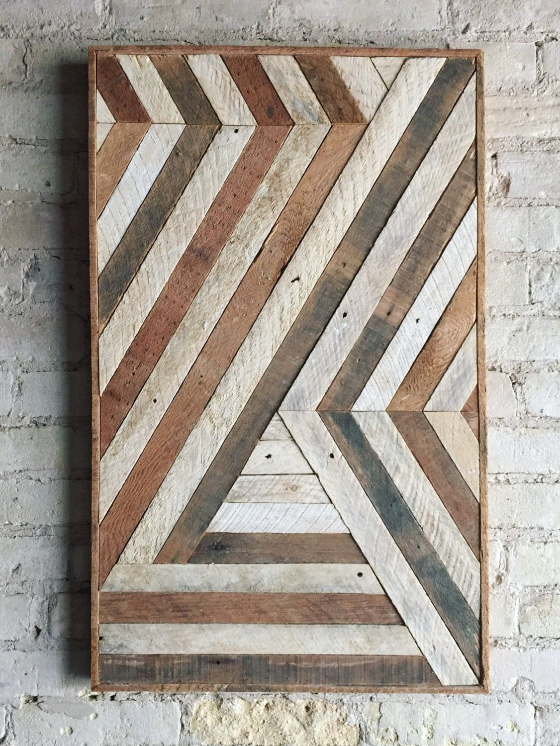 Reclaimed Wood Wall Art, Wall Decor, Abstract Chevron Within Most Up To Date Abstract Wood Wall Art (View 3 of 20)