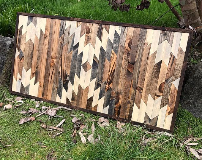 Rustic Aztec Tribal Print Quilt Wood Pattern Wall Art # With Newest Urban Tribal Wood Wall Art (Gallery 20 of 20)