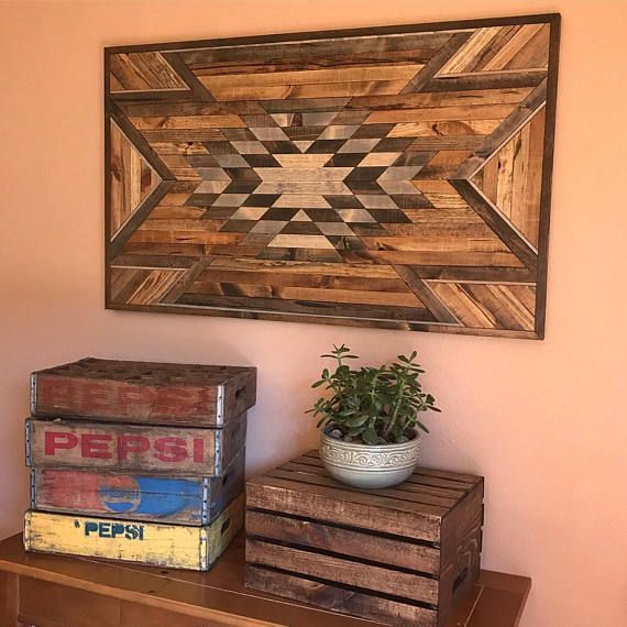 Rustic Tribal Aztec Wood Wall Artbayocean Rustic With Most Up To Date Urban Tribal Wood Wall Art (View 6 of 20)