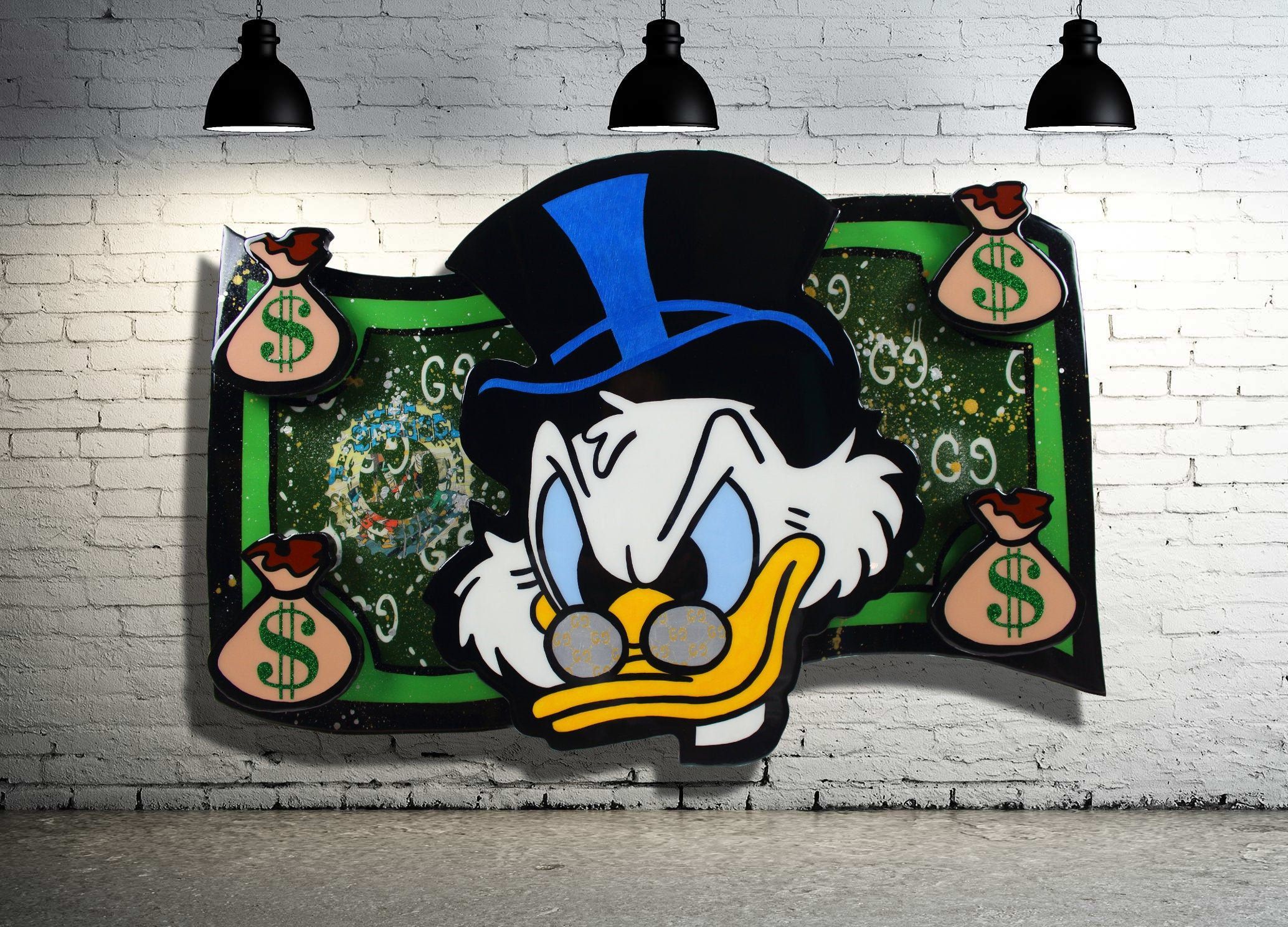 Scrooge Mcduck Home Decor Wall Art X Disney Cartoon In Recent Pop Art Wood Wall Art (View 14 of 20)