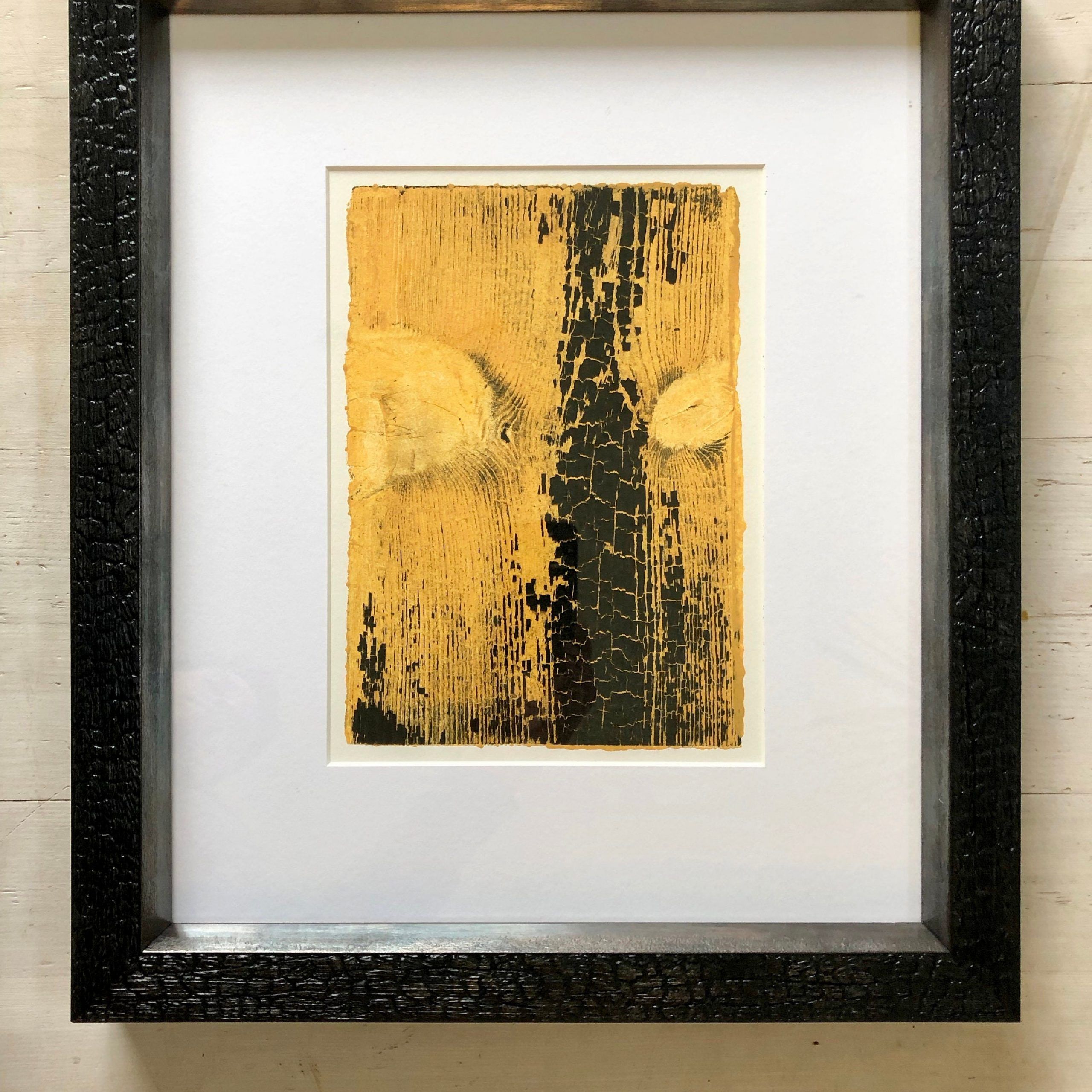 Set Of Two Wood Texture Prints, Framed Monotype Prints Throughout Best And Newest Modern Framed Art Prints (View 13 of 20)