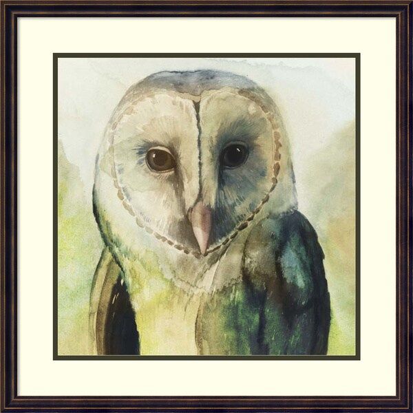Shop Framed Art Print 'harlequin Hibou I Owl'grace In Best And Newest The Owl Framed Art Prints (View 4 of 20)