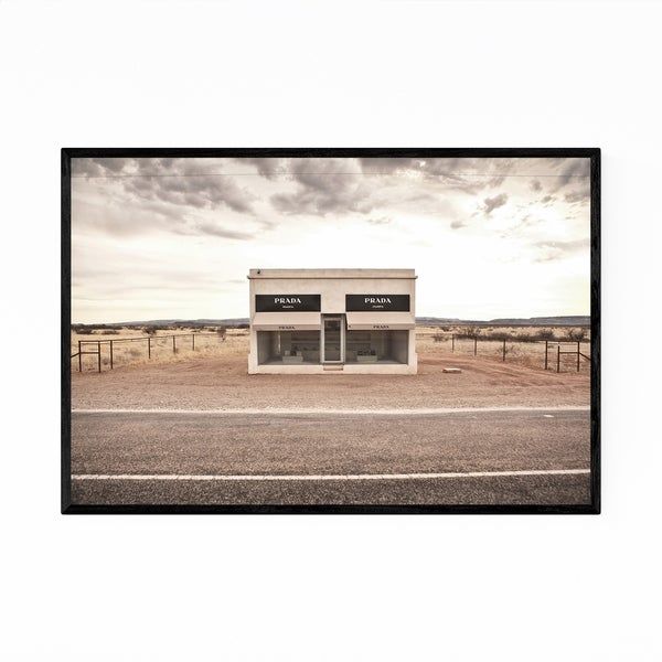 Shop Noir Gallery Prada Marfa Desert Texas Framed Art Inside Most Up To Date Desert Inn Framed Art Prints (View 9 of 20)