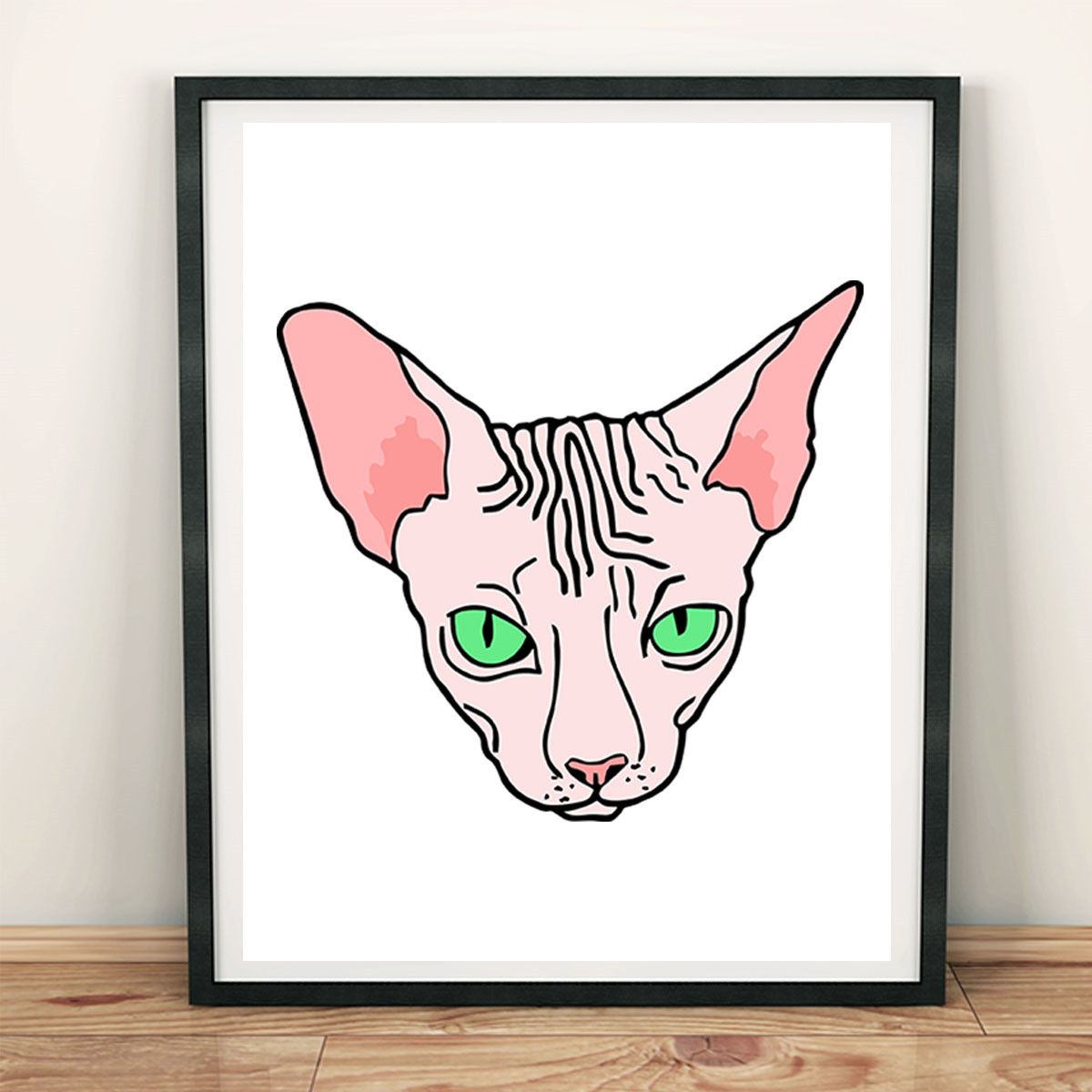 Sphinx Cat Pet Canvas Poster Print Picture Living Room Intended For Most Recently Released Spinx Wall Art (View 12 of 20)