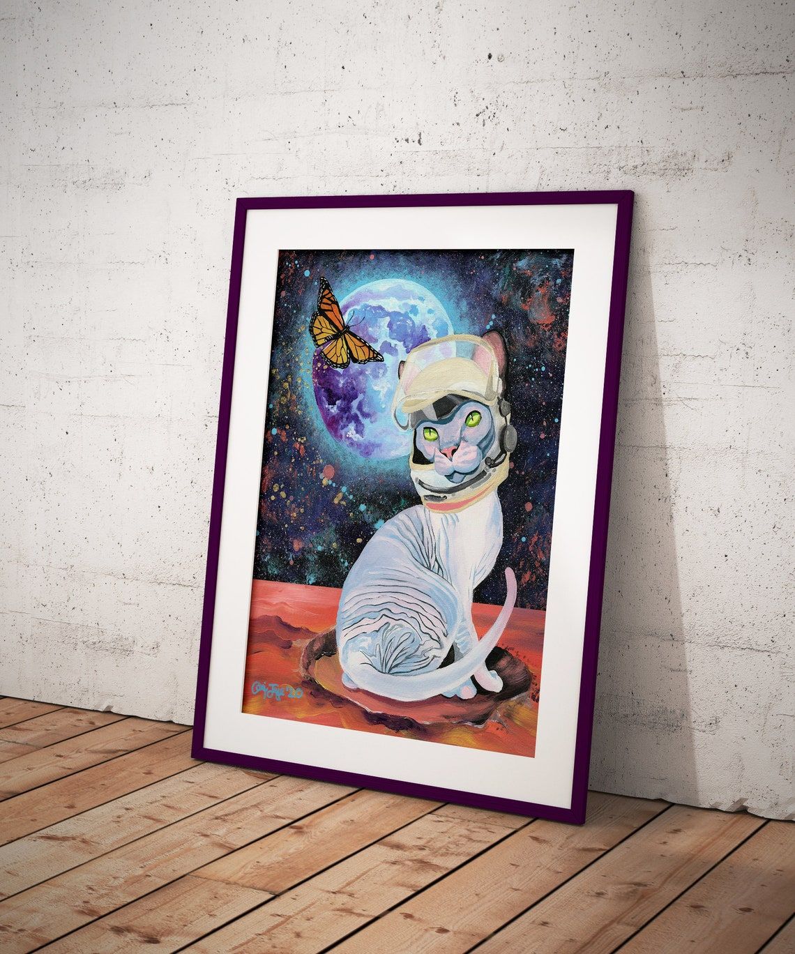 Sphynx Art Print Sphinx Cat Wall Art Cat Surrealist Art | Etsy Throughout Most Recently Released Spinx Wall Art (View 2 of 20)