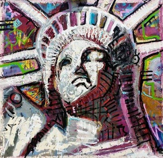 Statue Of Liberty Artmatt Pecson New York City Art Nyc Within Most Current Pop Art Wood Wall Art (View 13 of 20)