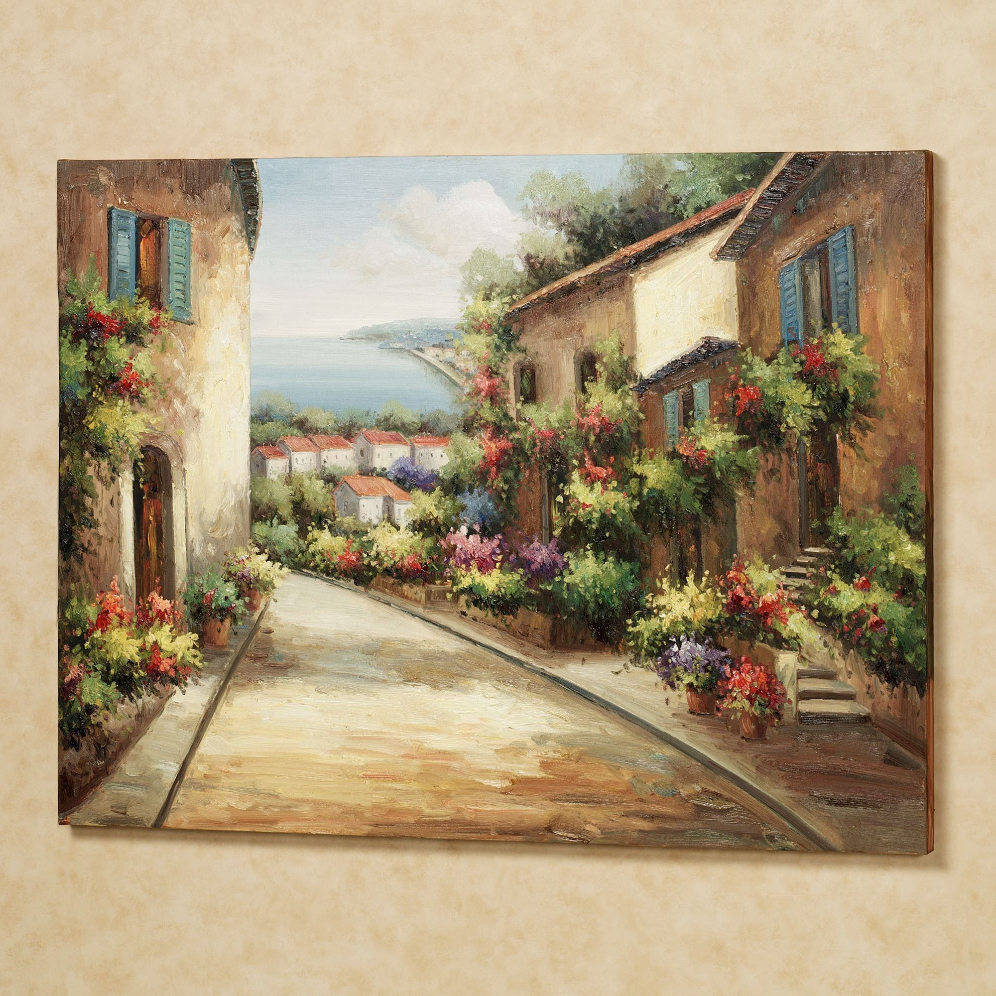 Streets Of Tuscany Canvas Wall Art Intended For Most Recent Italy Framed Art Prints (View 14 of 20)