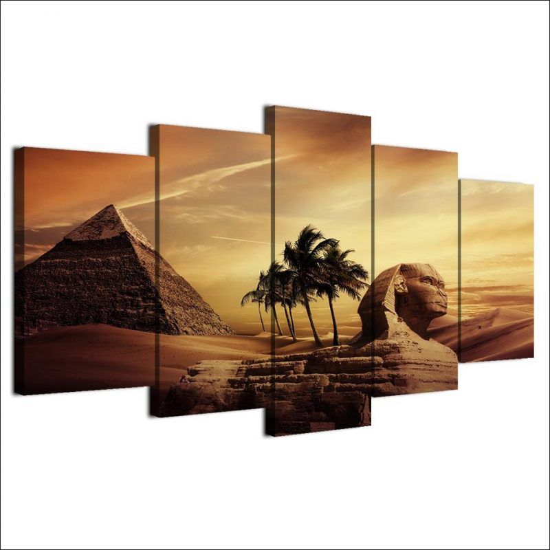 The Great Sphinx Of Giza, Egyptian Pyramids – Pyramid 5 In 2017 Spinx Wall Art (View 3 of 20)