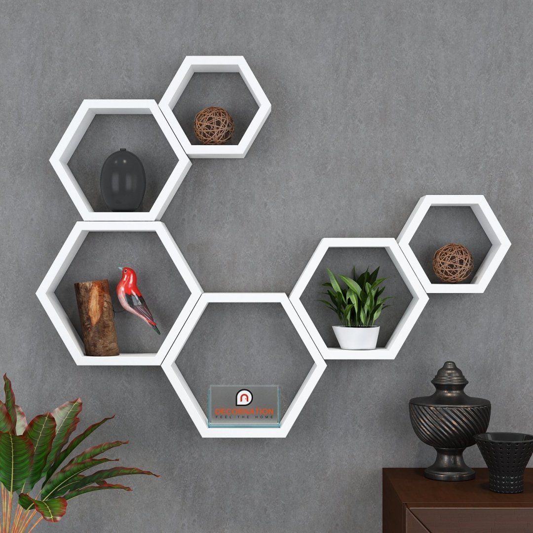 Top 25 Awesome Wall Shelves Design Ideas | Engineering Regarding Most Recently Released Hexagons Wall Art (View 7 of 20)