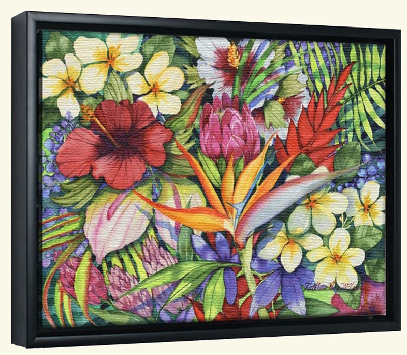 Tropical Flowers Canvas Art Prints – Tropical Plant Images With Regard To Most Current Tropical Framed Art Prints (View 16 of 20)