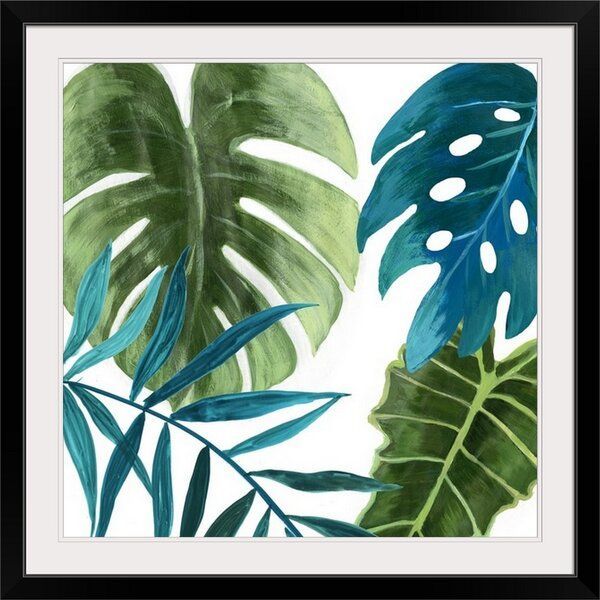 'tropical Leaves I' Asia Jensen Painting Print In 2021 Inside Most Up To Date Tropical Framed Art Prints (View 17 of 20)