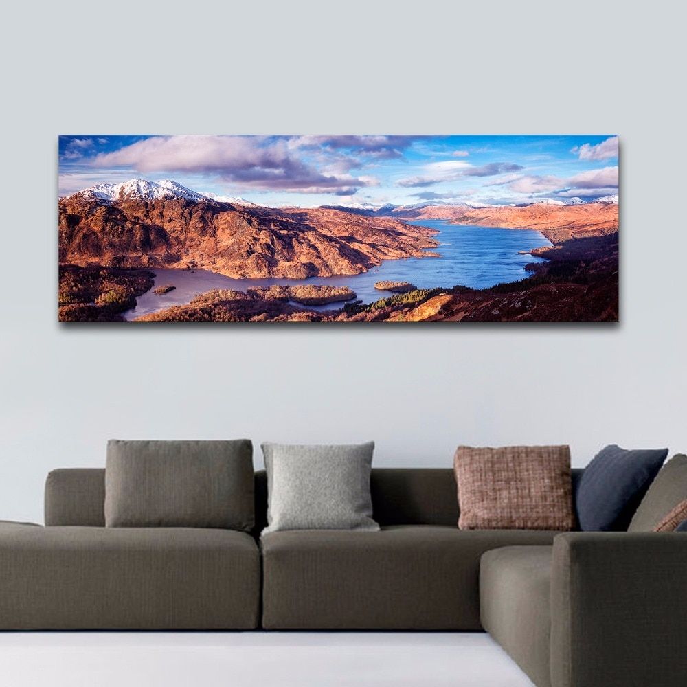 Unframed Large Canvas Print Painting Modern Wall Art For Latest Landscape Wall Art (View 6 of 20)