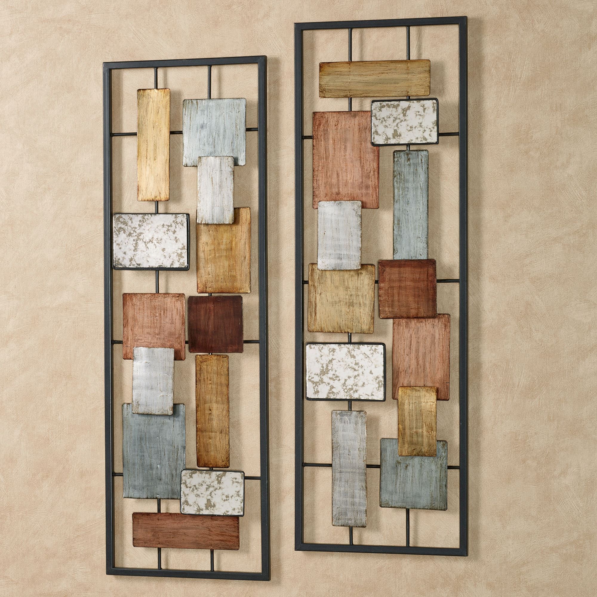 Urban Overlay Modern Abstract Metal Wall Art Panel Set With Most Recently Released Abstract Flow Wood Wall Art (View 10 of 20)