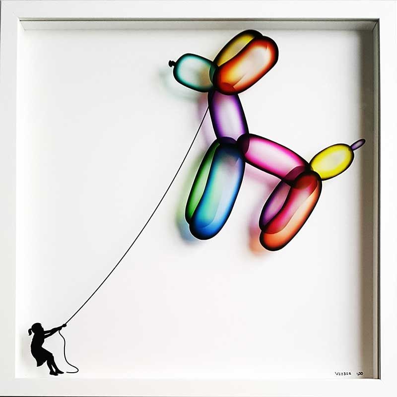 Veebee Art & Design – Veebee Balloon Dog On Perspex Throughout 2018 Balloons Framed Art Prints (View 9 of 20)