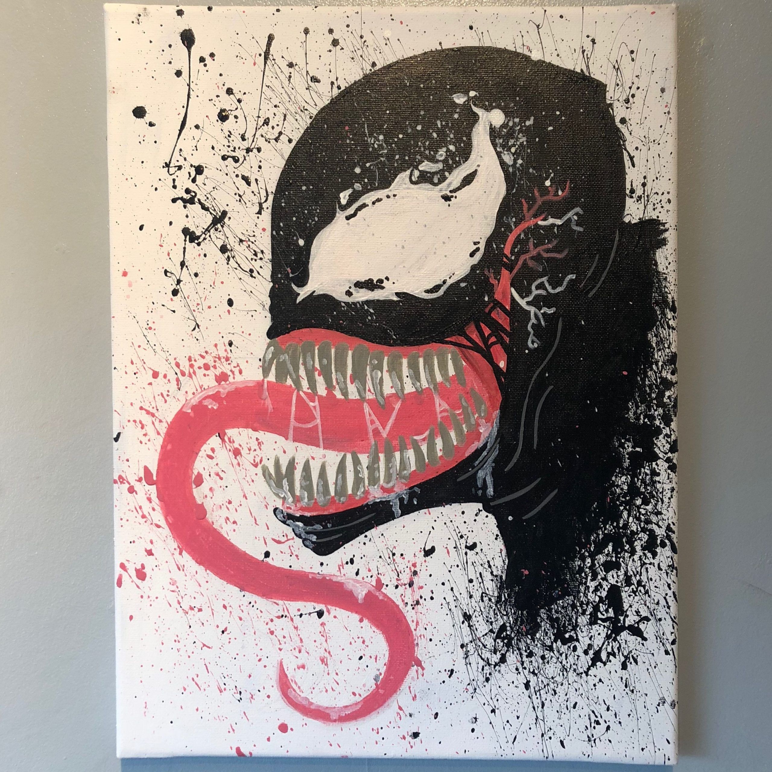 Venom Canvas | Superhero Wall Art, Popular Paintings, Pop Within 2017 Pop Art Wood Wall Art (View 17 of 20)