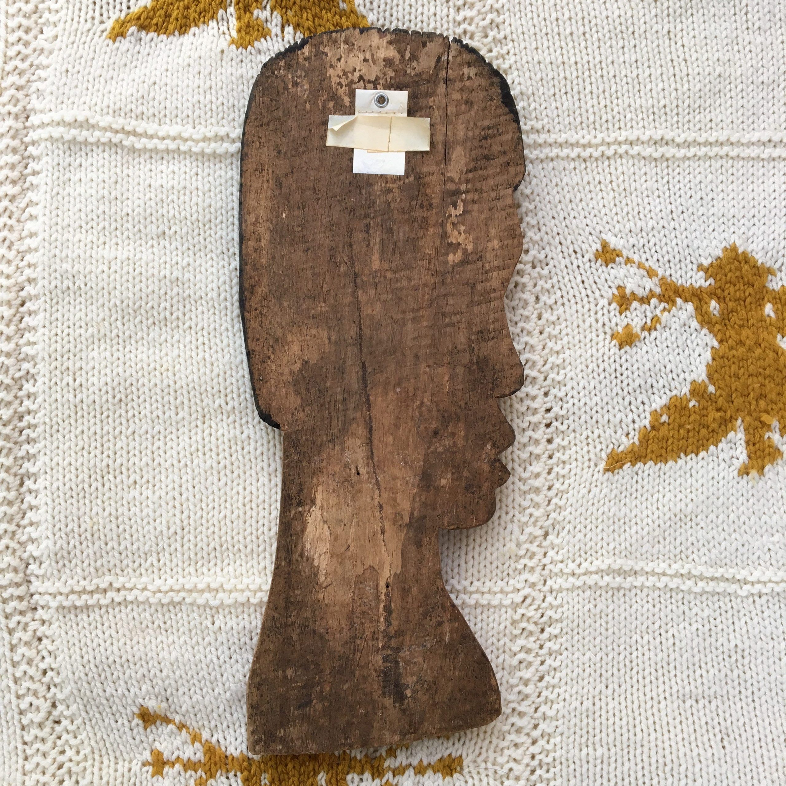 Vintage African Hand Carved Wooden Wall Hanging, African Pertaining To Most Recent Retro Wood Wall Art (View 16 of 20)