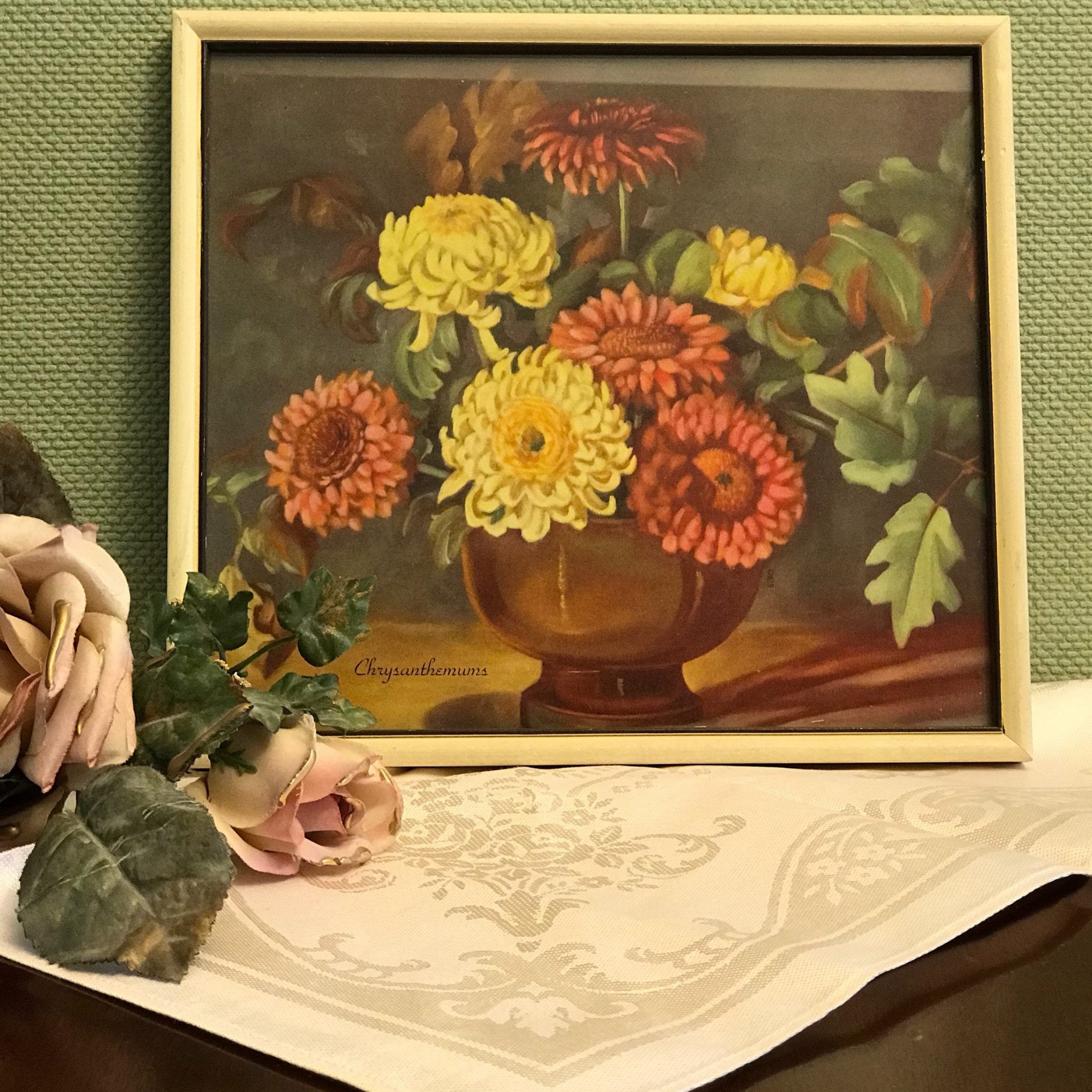 Vintage Floral Prints, Framed Under Glass Botanical Prints For 2017 Wall Framed Art Prints (View 2 of 20)