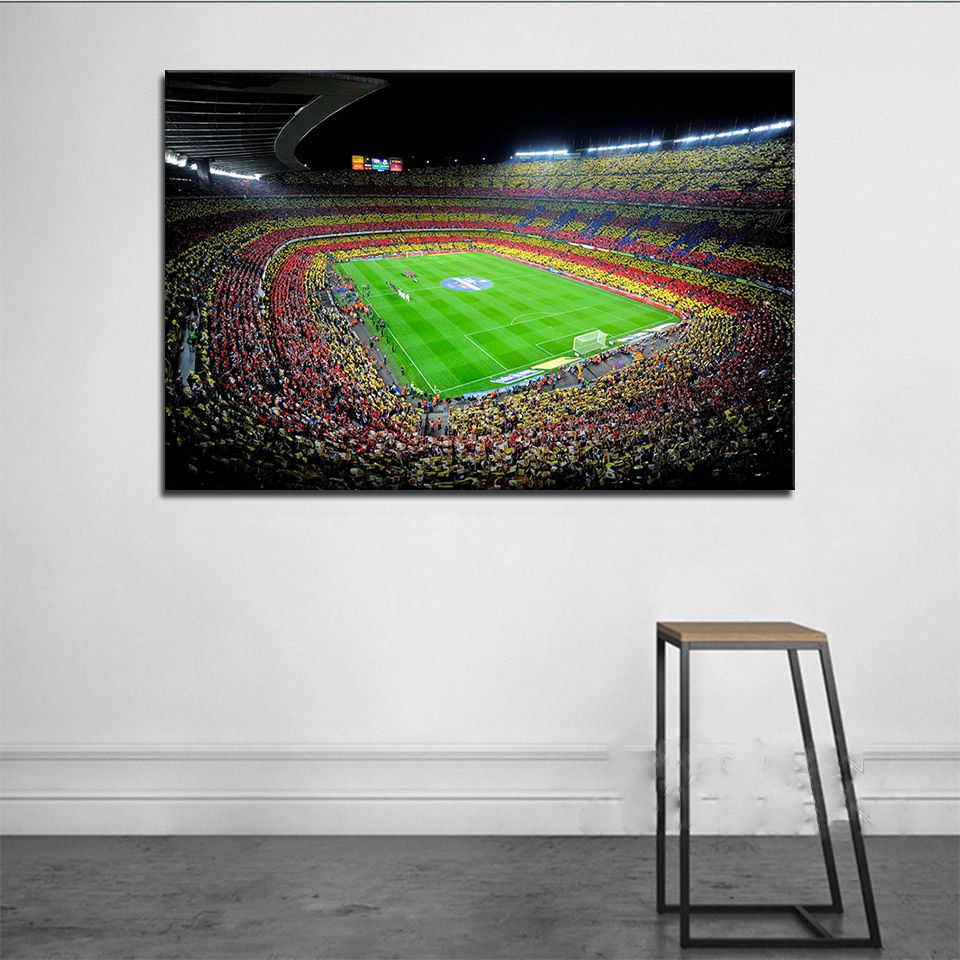 Wall Artworks Hd Prints Canvas Painting 1 Pieces Spain Fc Inside Latest Barcelona Framed Art Prints (View 8 of 20)