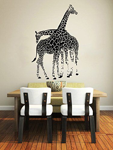 Wall Decals Giraffe Animals Jungle Safari African Intended For Current Jungle Wall Art (View 4 of 20)