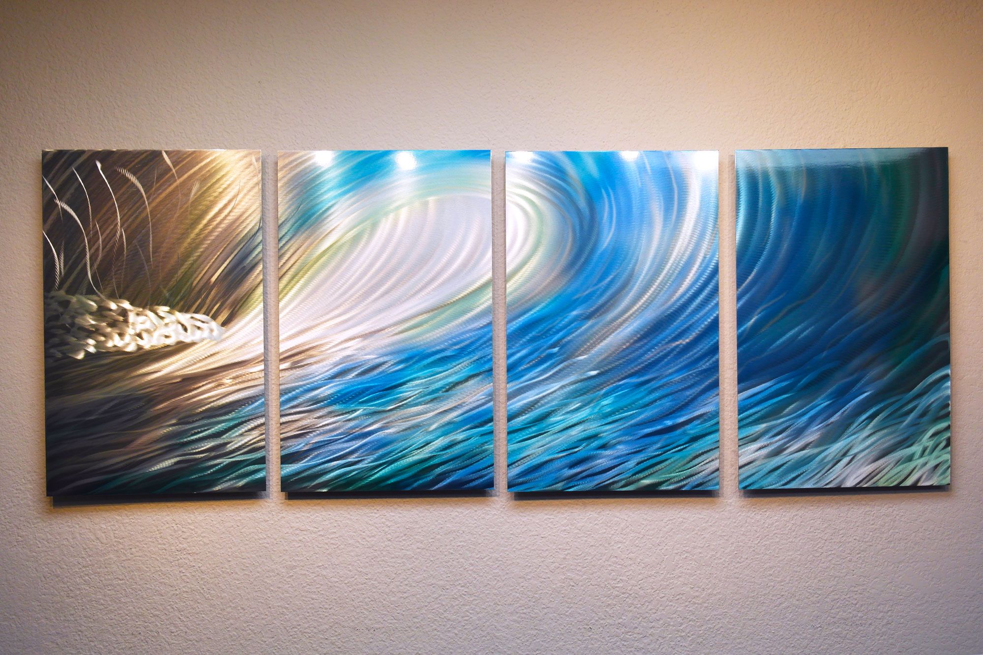Wave – Metal Wall Art Contemporary Modern Decor With Regard To Most Up To Date Wave Wall Art (View 12 of 20)