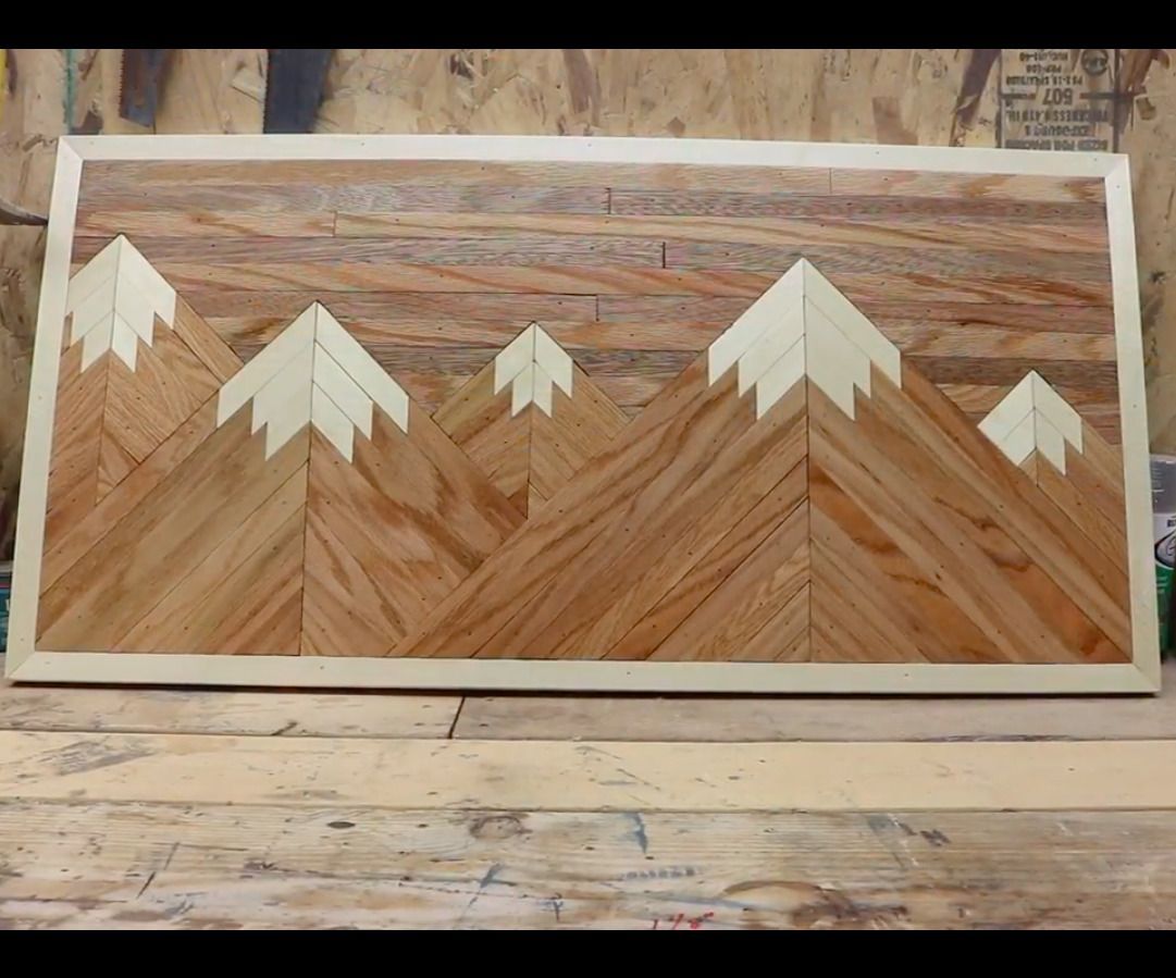 Wood Mountain Wall Decor | Mountain Wall Decor, Mountain Inside Best And Newest Mountains Wood Wall Art (View 6 of 20)
