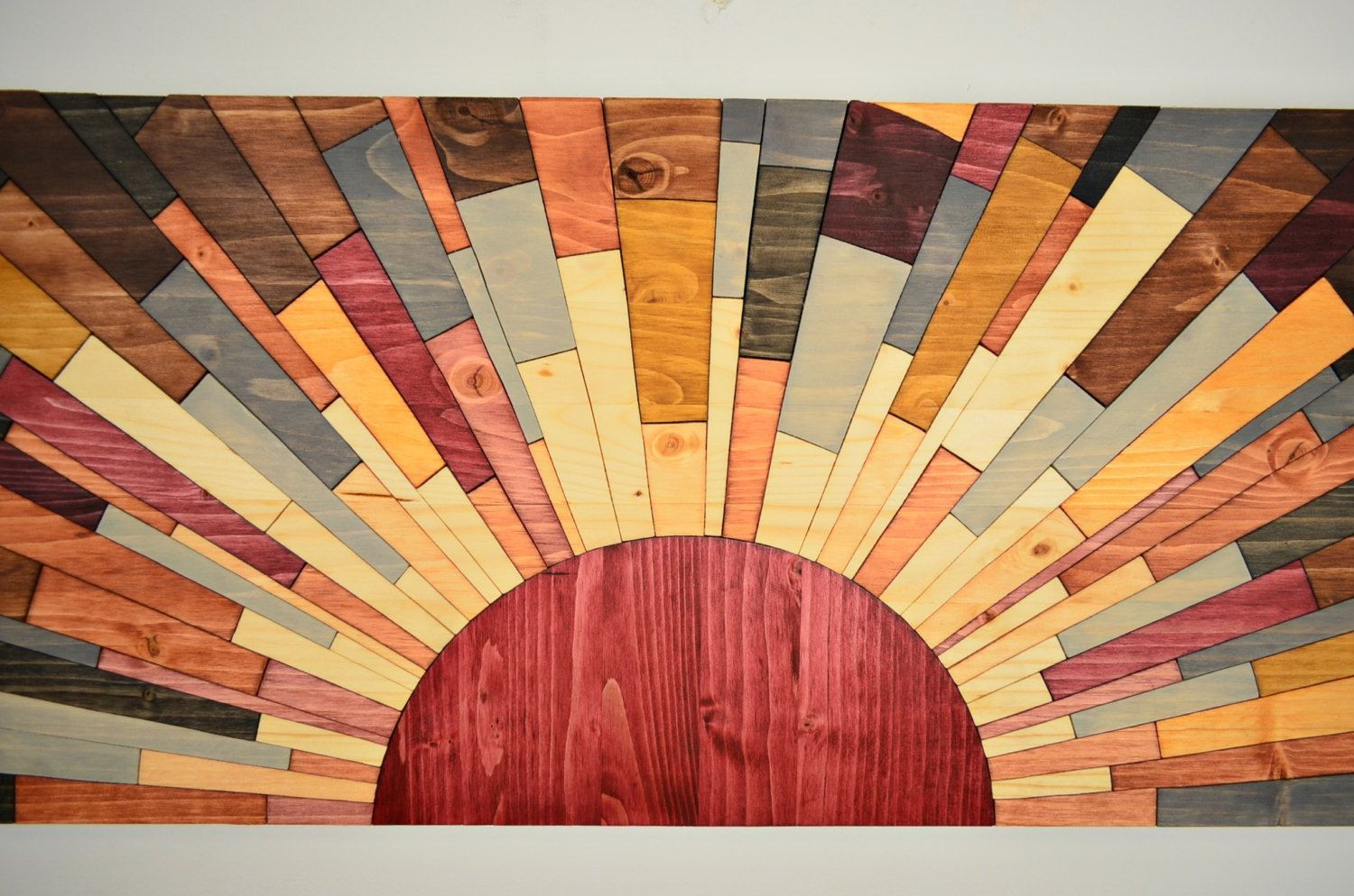 Wood Wall Art – Sunset On Jupiter – Handmade Original With Most Recent Abstract Flow Wood Wall Art (View 12 of 20)