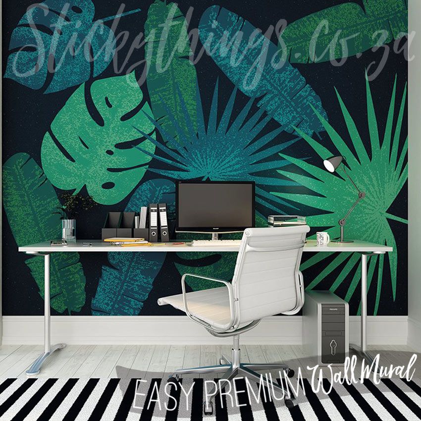 Xl Jungle Leaves Wall Mural – Tropical Monstera Leaf Wall Inside Most Recently Released Jungle Wall Art (Gallery 20 of 20)