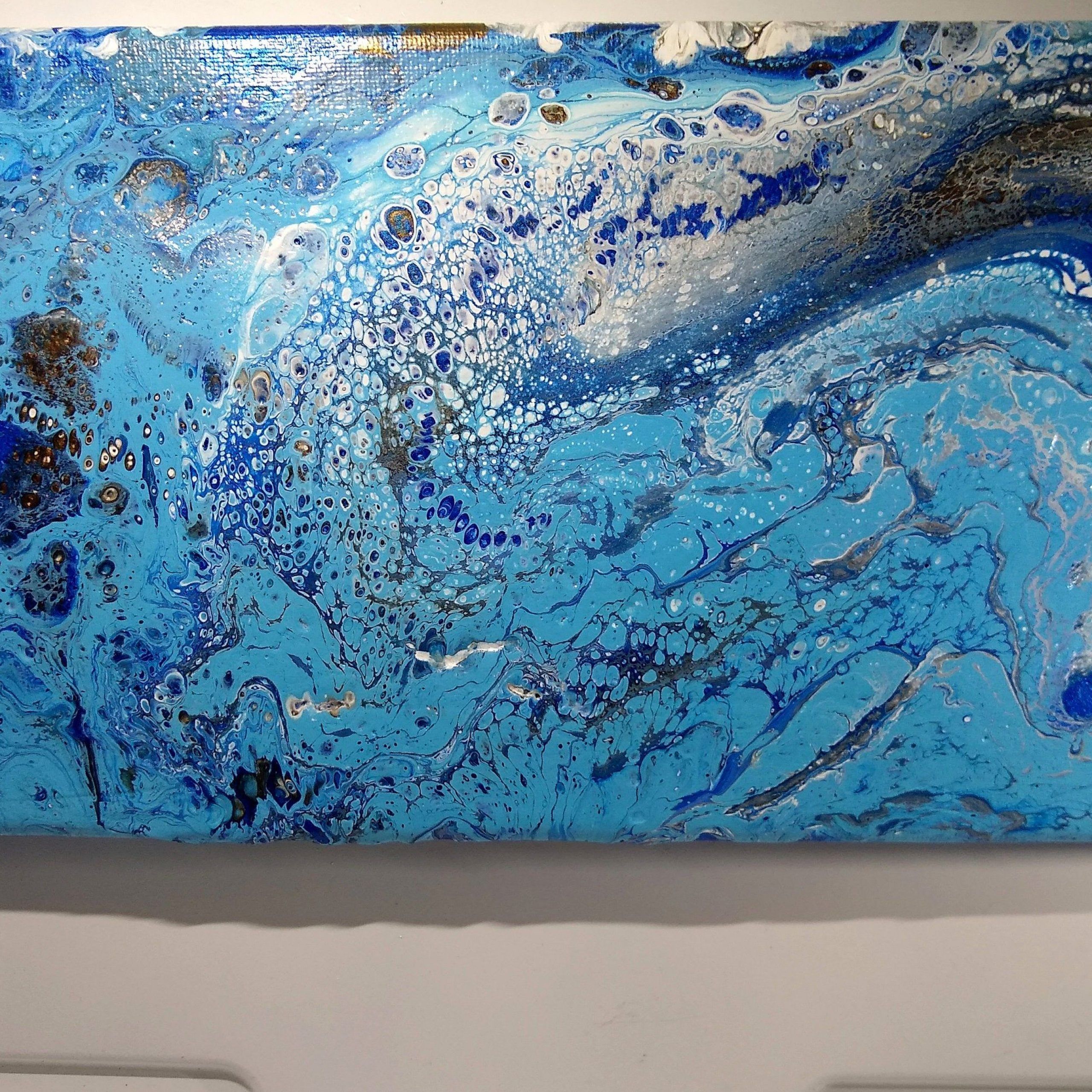 12x7 Wrapped Canvas Fluid Acrylic Painting Wall Art (with Images Within Best And Newest Fluid Wall Art (View 10 of 20)