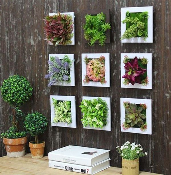 20 Gorgeous Succulent Wall Art To Display Houseplants | Homemydesign Intended For Most Up To Date Array Wall Art (View 12 of 20)