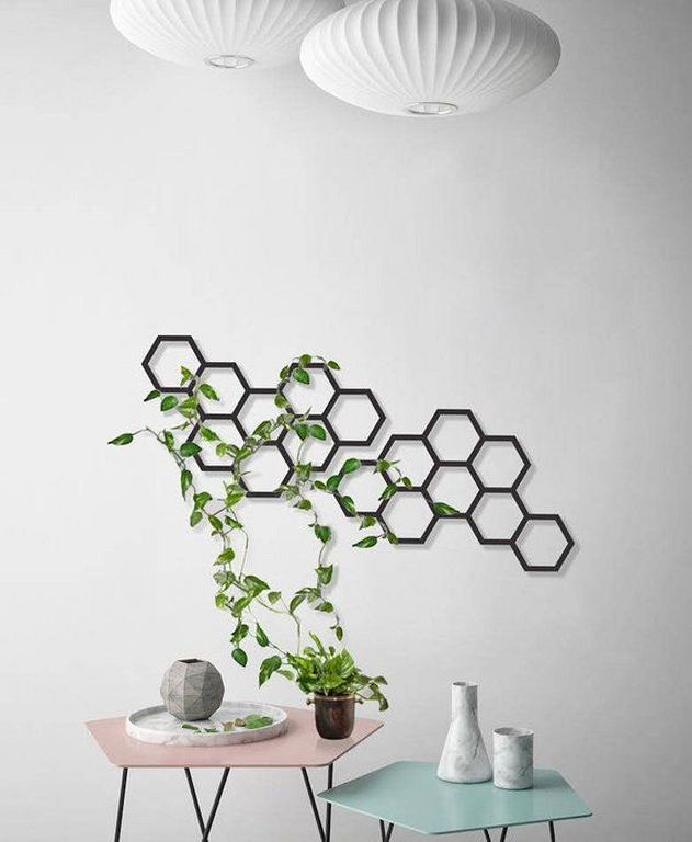 30+ Modern Minimalist Hanging Planters Decor Ideas For Indoor With 2018 Urban Metal Wall Art (View 6 of 20)