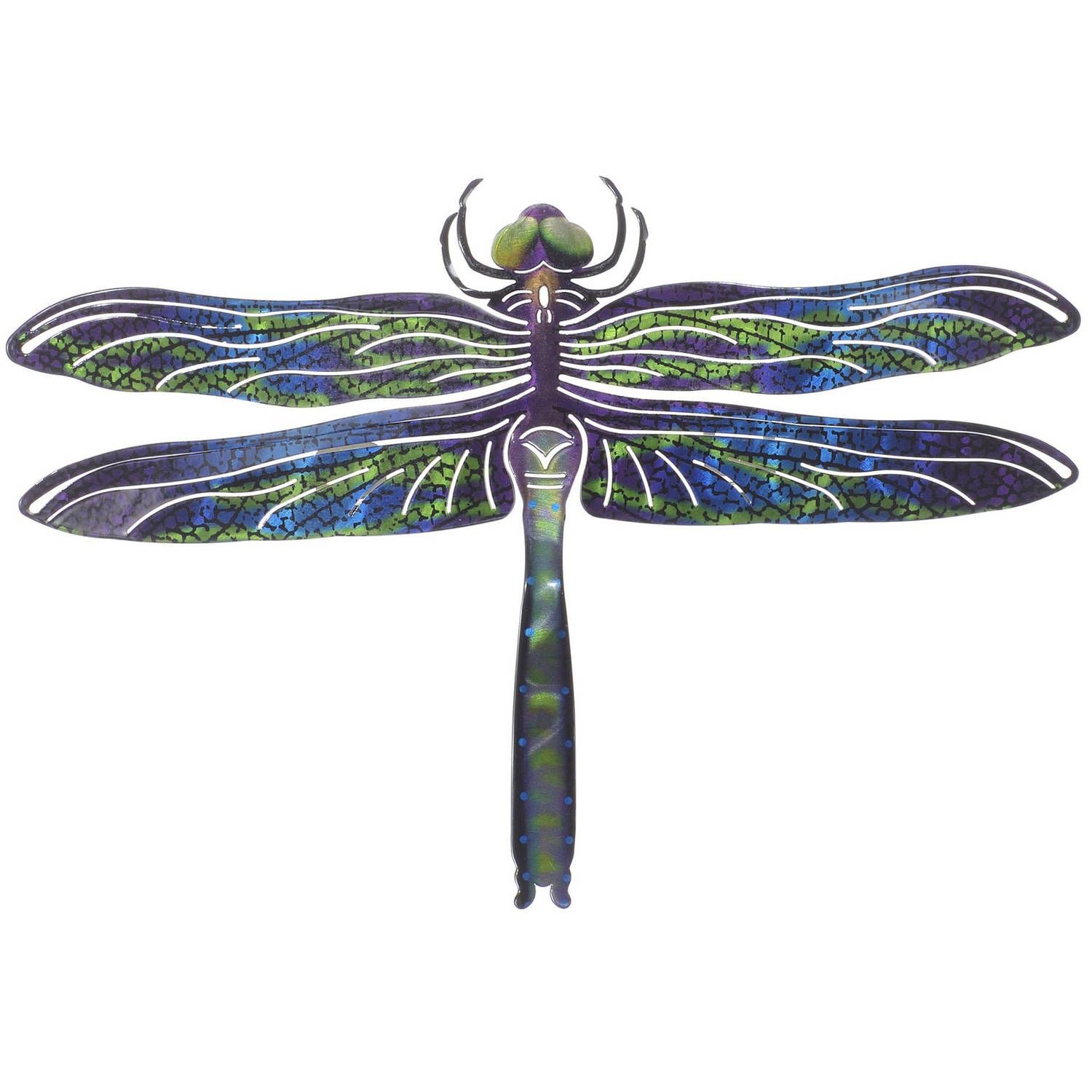 3d Dragonfly Blue Metal Wall Artnext Innovations – Walmart With Latest Dragonflies Wall Art (View 15 of 20)