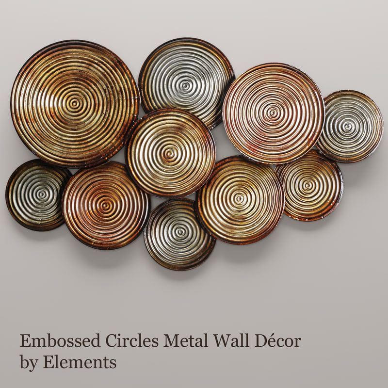3d Embossed Circles Metal Wall In Newest Glossy Circle Metal Wall Art (View 18 of 20)