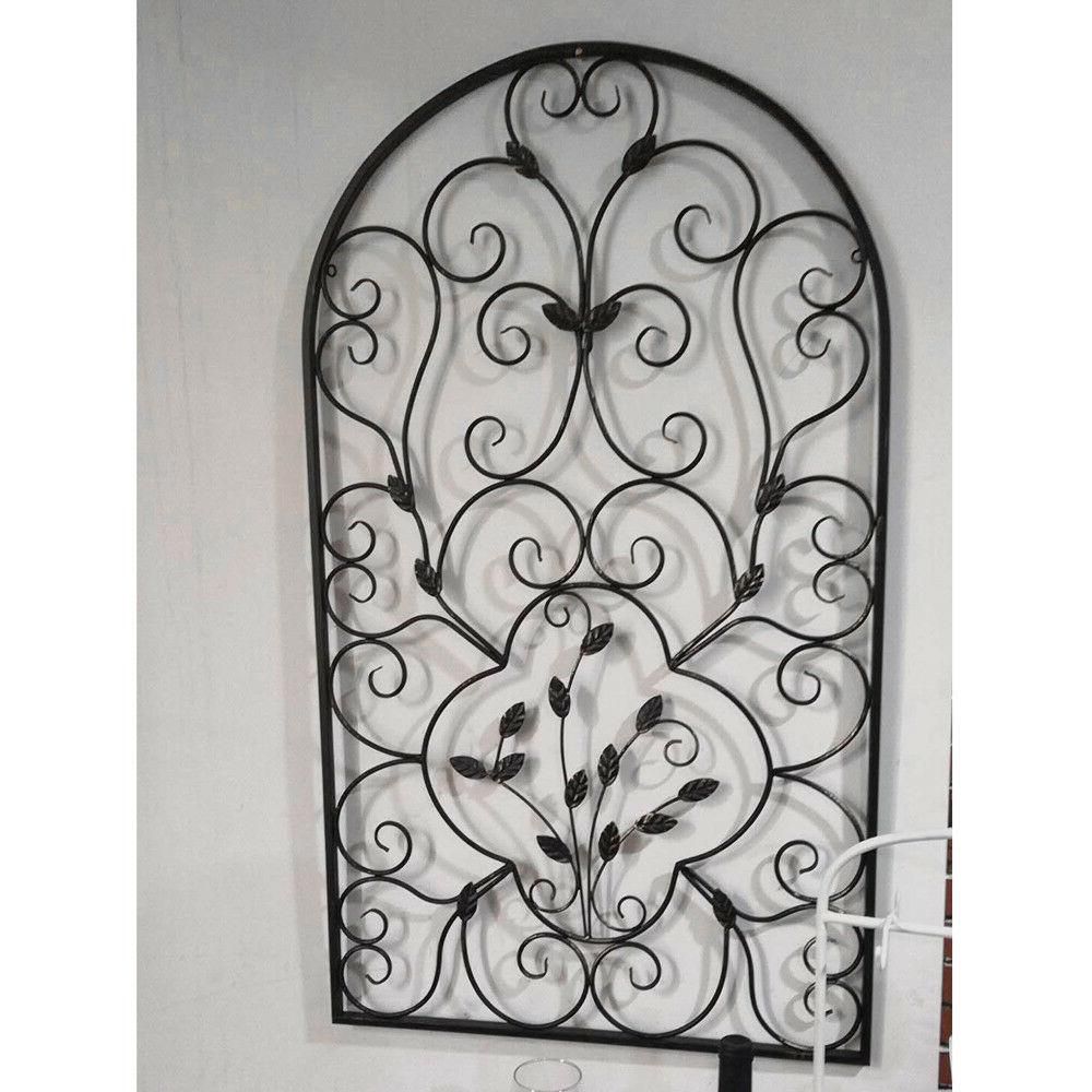 41" Hanging Wrought Iron Metal Arch Wall Art With Regard To Newest Arched Metal Wall Art (View 14 of 20)