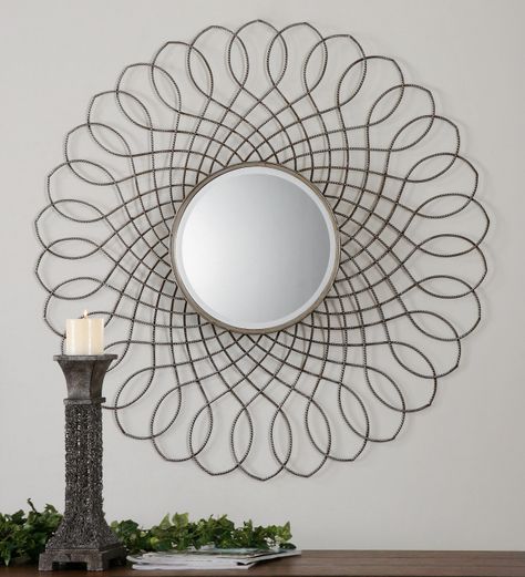55 Mirrors Ideas | Uttermost Mirrors, Mirror Wall, Wholesale Mirrors For 2018 Twisted Sunburst Metal Wall Art (View 15 of 20)