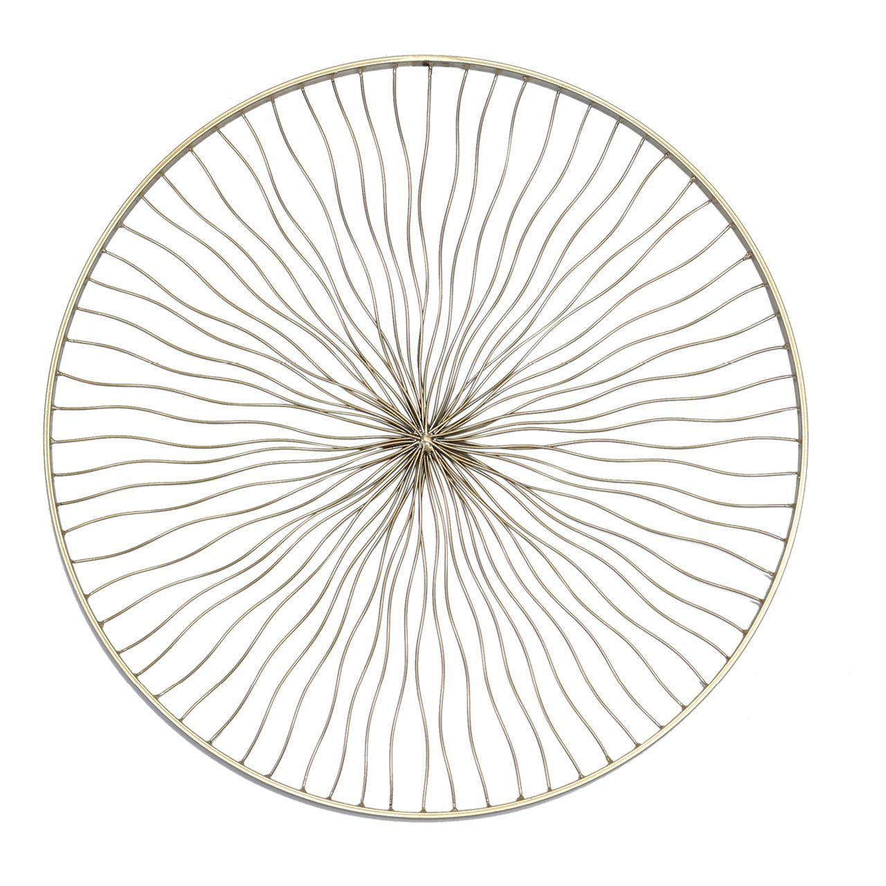 66cm Round Metal Wall Art With Mirror Gold Throughout Latest Glossy Circle Metal Wall Art (View 15 of 20)