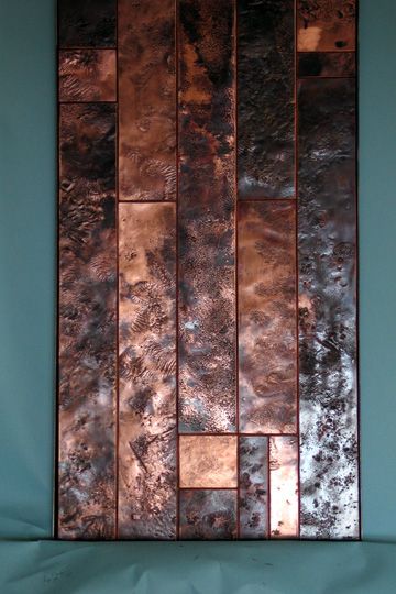 A Contemporary Textured Copper Wall Sculpture Inside 2017 Textured Metal Wall Art (View 3 of 20)
