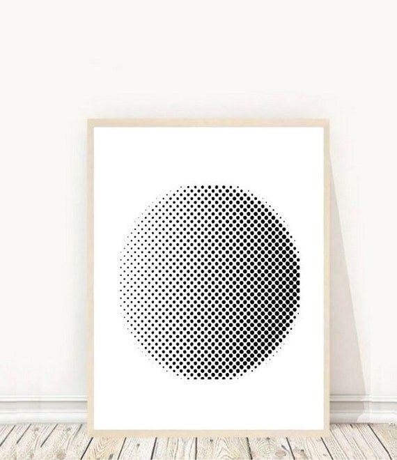 Abstract Art Print Printable Wall Art Dot Wall Print In Most Recent Open Dotswall Art (View 20 of 20)