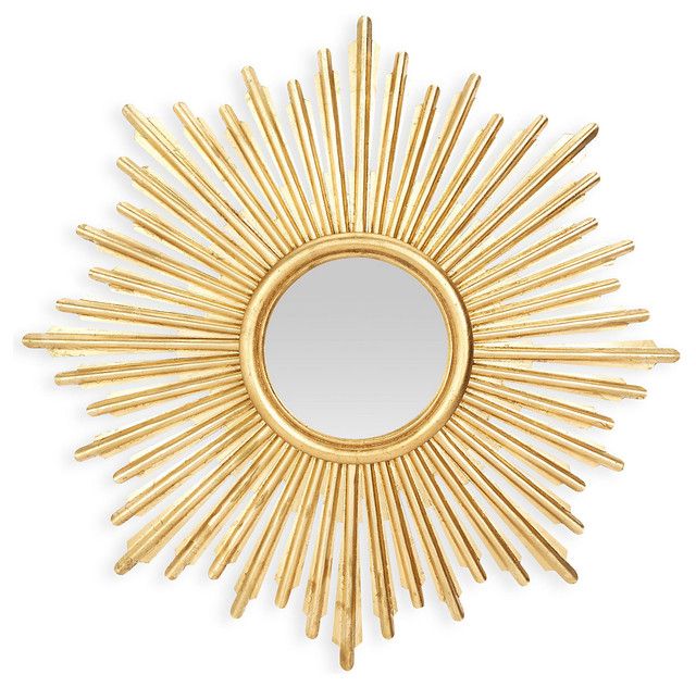 Accents For The Home – Sunburst Mirror, Antique Gold – View In Your Throughout Recent Sunburst Mirrored Wall Art (View 12 of 20)