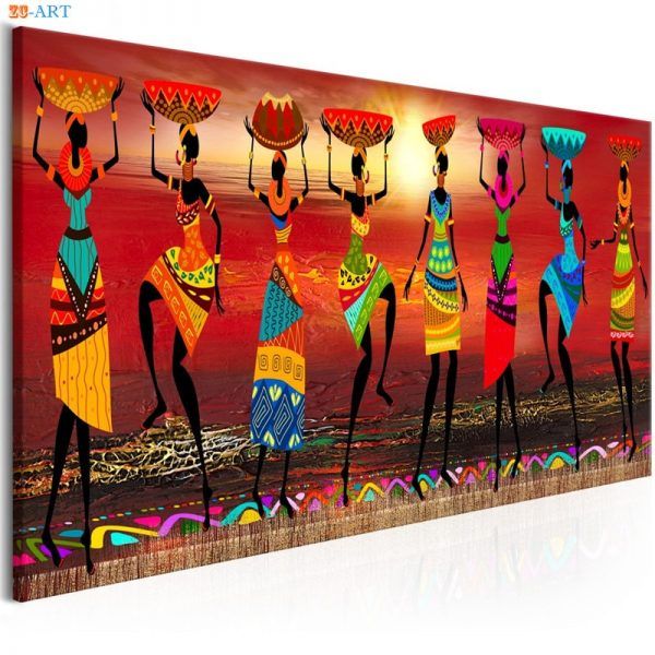 African Women Dancing Tribal Wall Art | Walling Shop Regarding 2018 Dancing Wall Art (View 10 of 20)