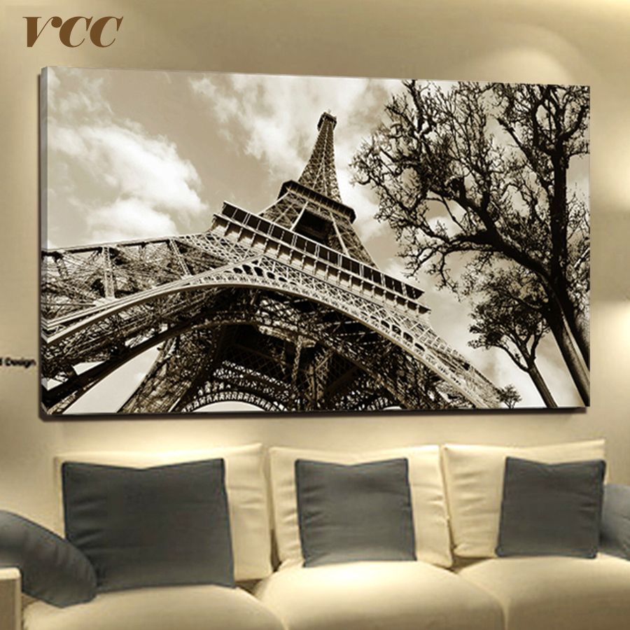 Aliexpress : Buy Paris Eiffel Tower Canvas Art Picture,wall Art With Regard To Recent Tower Wall Art (Gallery 20 of 20)